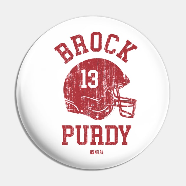 Brock Purdy San Francisco Helmet Font Pin by TodosRigatSot