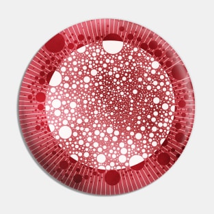 Red bubbles in space Pin