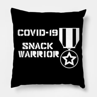 Snack Warrior (White) Pillow