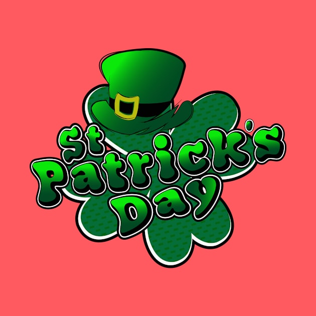 The mascot design for St. Patrick's Day hat by dhanitatau