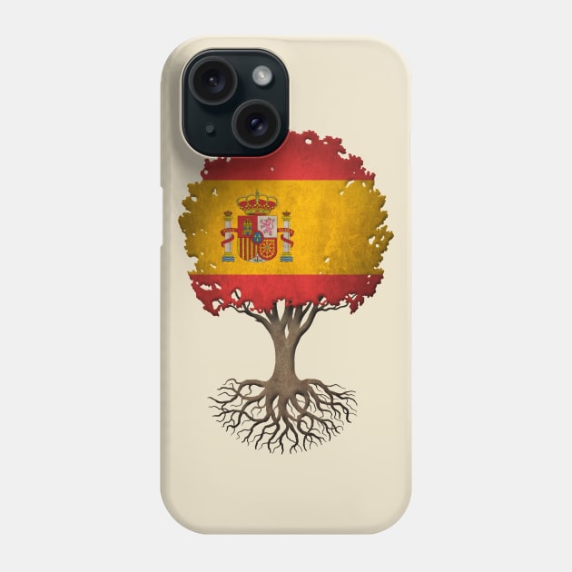 Tree of Life with Spanish Flag Phone Case by jeffbartels