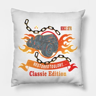 Classic Cars Unleashed Nostalgic Auto LegacyClassic Edition Pillow