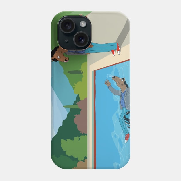 The Drowning Narcissus - Bojack Horseman fanart Phone Case by MarkMcLaughlin