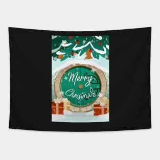 Merry Christmas Fantasy Postcard Greeting card Tapestry