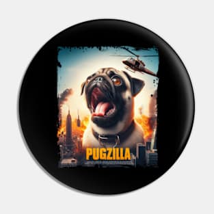 Pugzilla Dog Lover Puppy Trainer Animal Pin