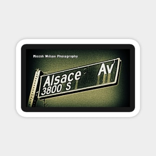 Alsace Avenue1, Los Angeles, California by Mistah Wilson Magnet