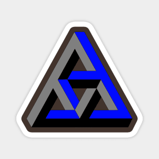 Even more impossible triangle (blue) Magnet