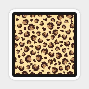 Leopard Gecko Print (Brown & Tan) Magnet