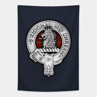 Clan MacGregor Crest & Tartan Tapestry