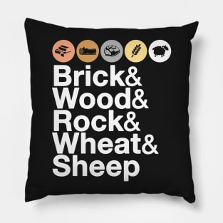 Helvetica Catan | Board Game Geek Pillow