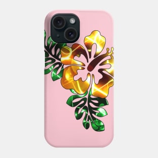 Electric Hibiscus - Yellow Phone Case