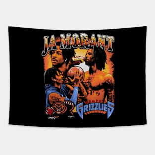 Ja Morant Vintage Collage Tapestry