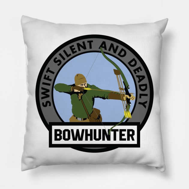 Bowhunter Pillow by BadgeWork