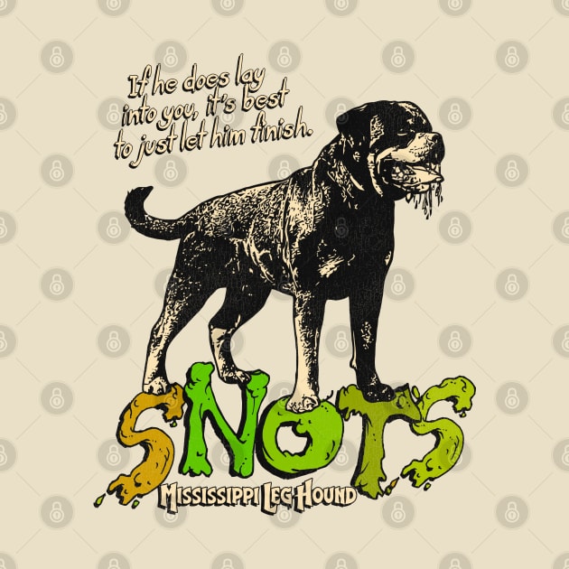 Snots the Mississippi Leg Hound - Christmas Vacation by darklordpug