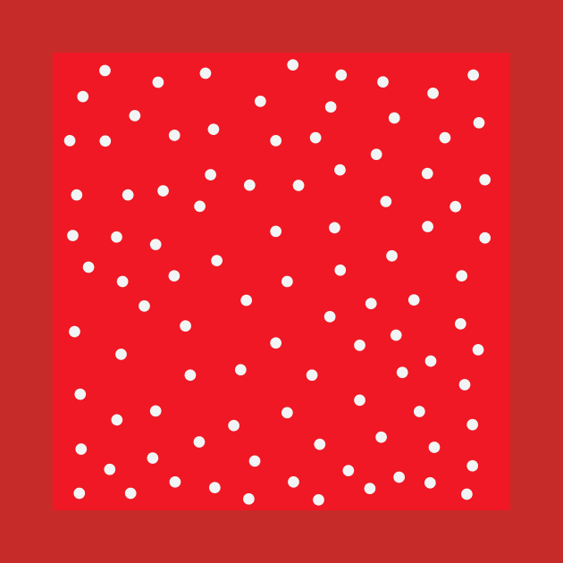 red and white polka dot pop art by pauloneill-art