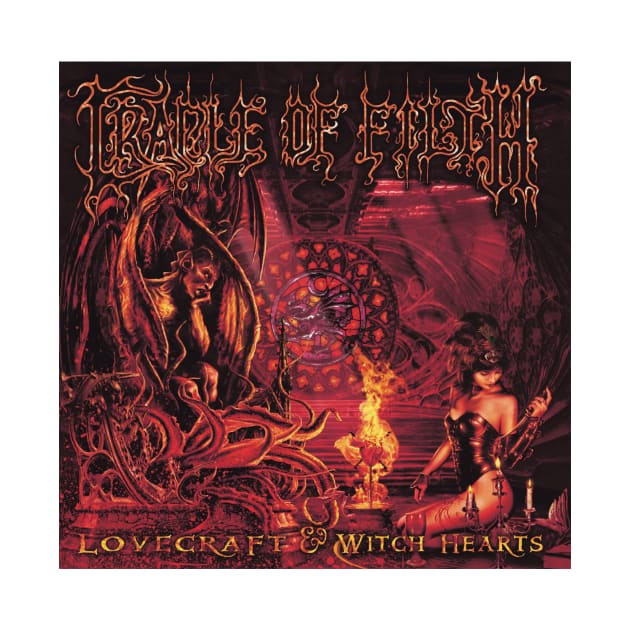 Cradle Of Filth Lovecraft Witch Hearts Album Cover by Visionary Canvas