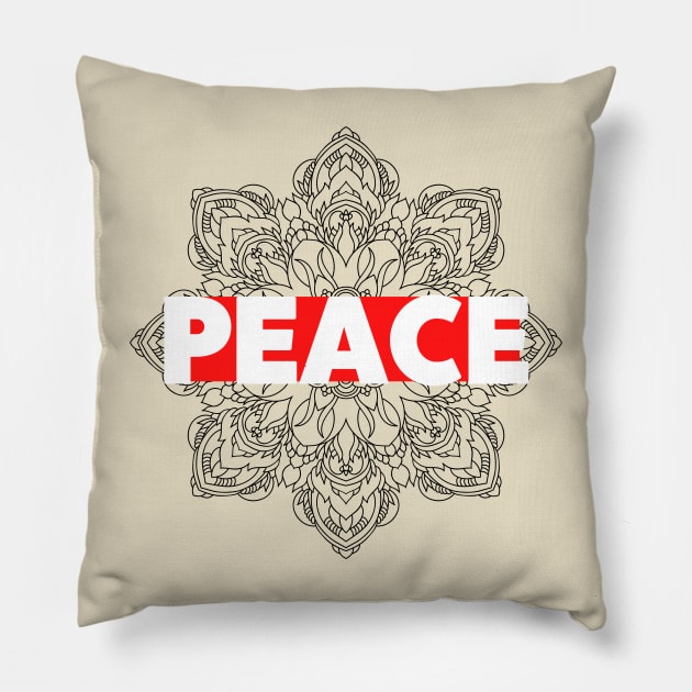 Spread The Message of Peace Pillow by Empathic Brands