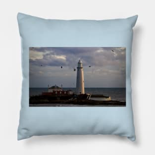 St Mary's Island and lighthouse Pillow