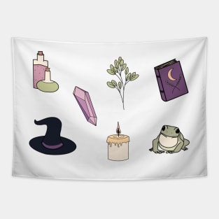 Magical Witchy Essentials Tapestry