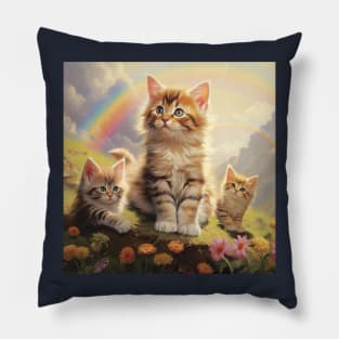 Rainbow Mountain Pillow