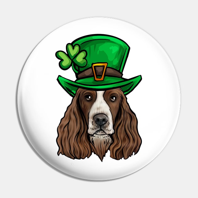 St Patricks Day English Springer Spaniel Pin by whyitsme