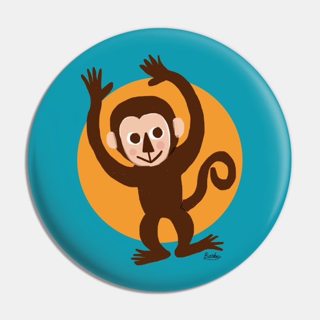 Monkey Pin by BATKEI