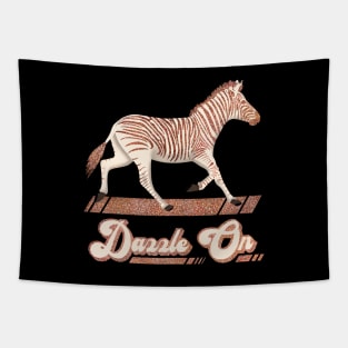 Zebra Dazzle On Tapestry