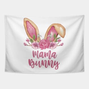 Mama Bunny - Easter Bunny Ears with Flowers Tapestry