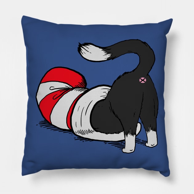 Cat In A Hat Pillow by cedownes.design