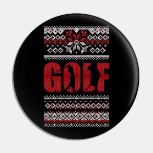 Golf Ugly Christmas Pin