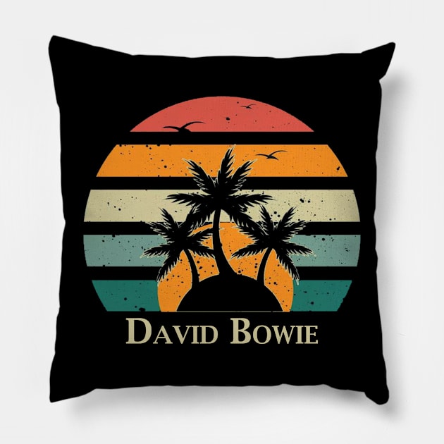 Vintage name - david bowie Pillow by PROALITY PROJECT