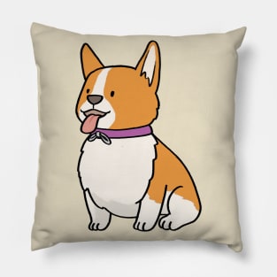 Cute corgi cartoon Pillow