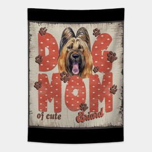 Dog Mom Of Cute Briard Tapestry