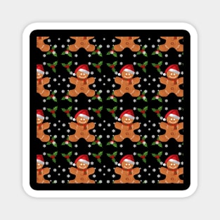 Christmas Gingerbread Pattern Magnet