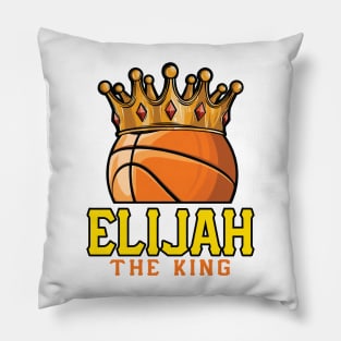 Elijah The King Basketball Custom Player Your Name Pillow