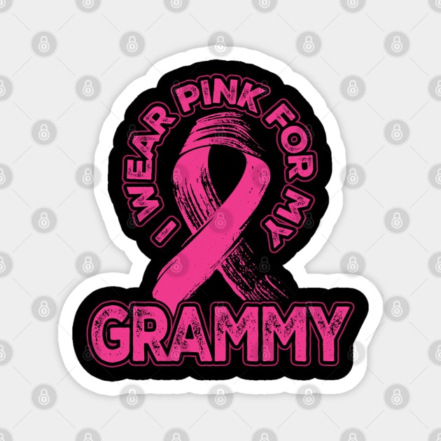 I wear pink for my Grammy Magnet by aneisha