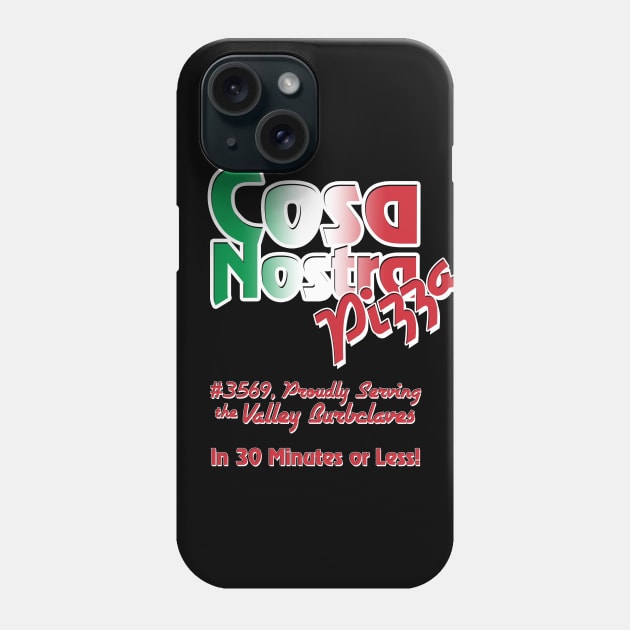Cosa Nostra Pizza Phone Case by synaptyx