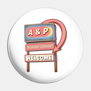 A&P Supermarket Classic Pin