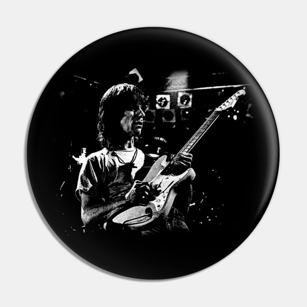 Beck's Guitar Wizardry Celebrate the Legendary Music of Jeff Beck with a Stylish T-Shirt Pin by Angel Shopworks