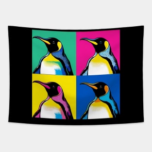 Emperor Penguin Pop Art Tee - Chic Antarctic Wildlife Tapestry