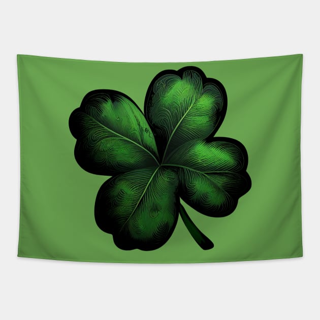 Four-Leaf Clover Tapestry by Deedy Studio