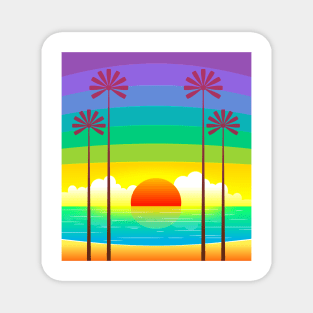 Palm Tree Design Magnet