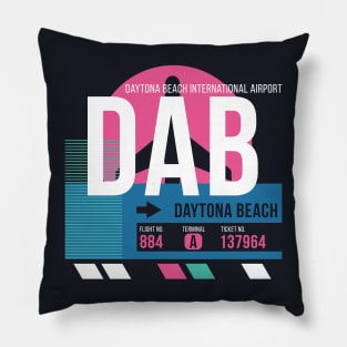 Daytona Beach (DAB) Airport // Sunset Baggage Tag Pillow