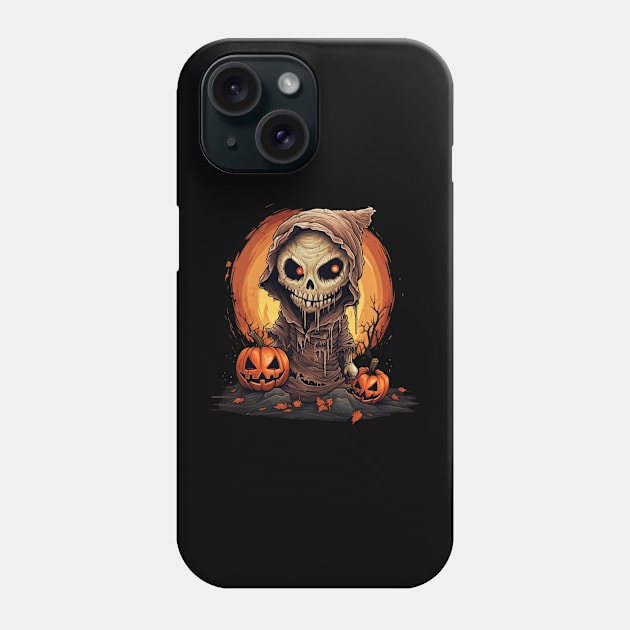 Eerie Halloween Ghoul, Spooky Season Delight Phone Case by Captain Peter Designs