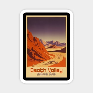 Death Valley National Park Vintage Travel  Poster Magnet