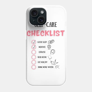 Self-Care Checklist Phone Case