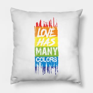 Love has many colors. Pillow