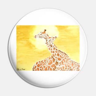 Daily Doodle 20- Entangled - Entangled Giraffes Pin