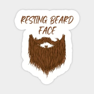 Resting Beard Face Magnet