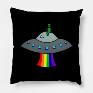 Peace Rainbow UFO Pillow